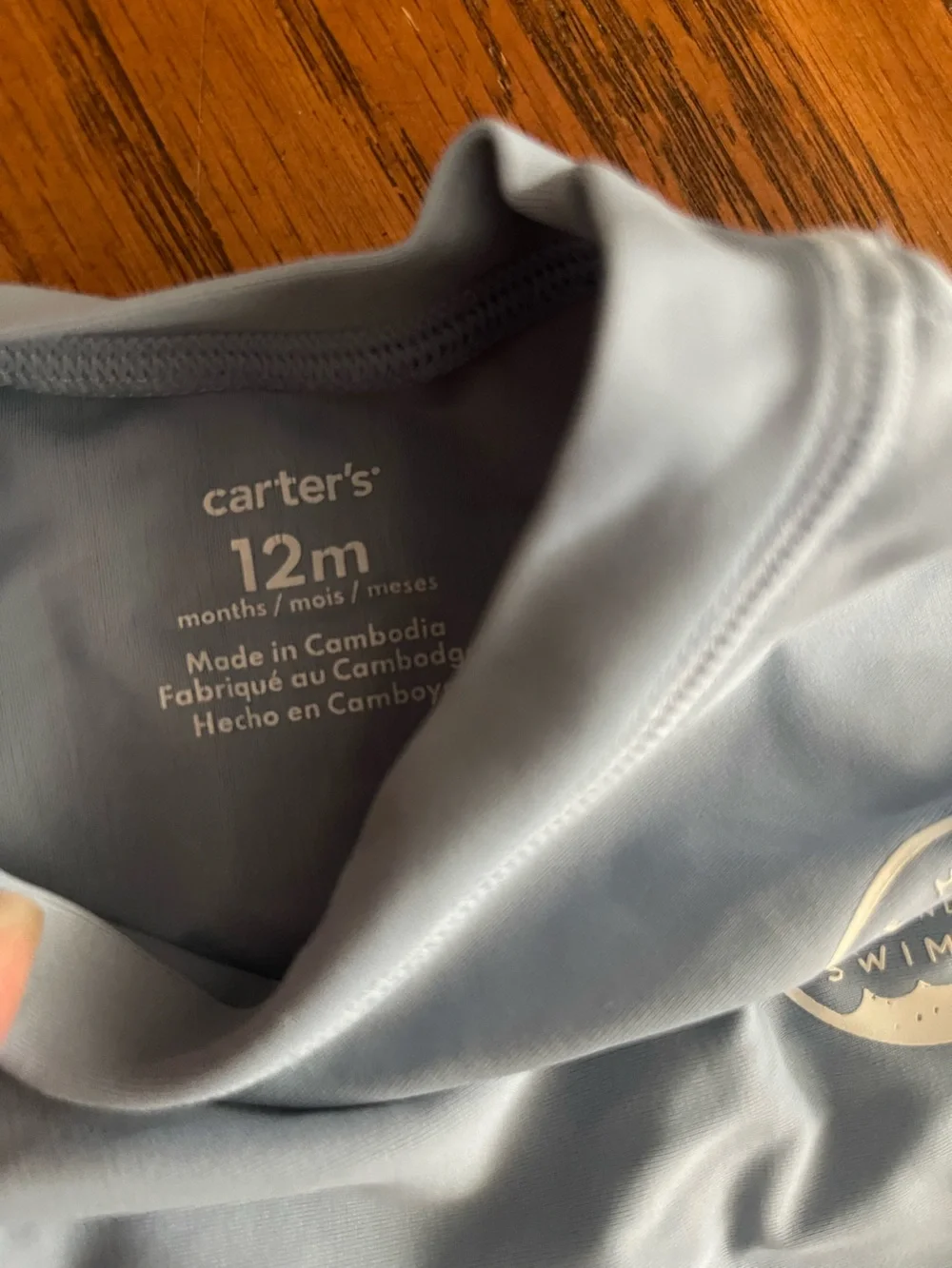 Carter's Light Blue Kids Rashguard